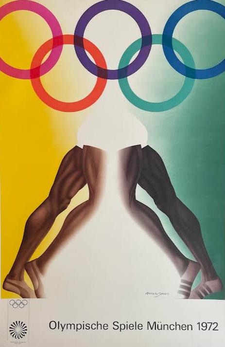 Olympische Spiele Munchen Rings by Kitaj