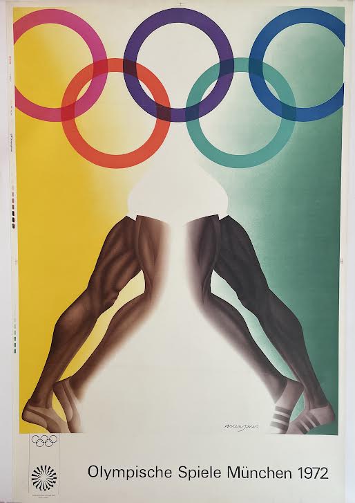 Olympische Spiele Munchen Rings by Kitaj