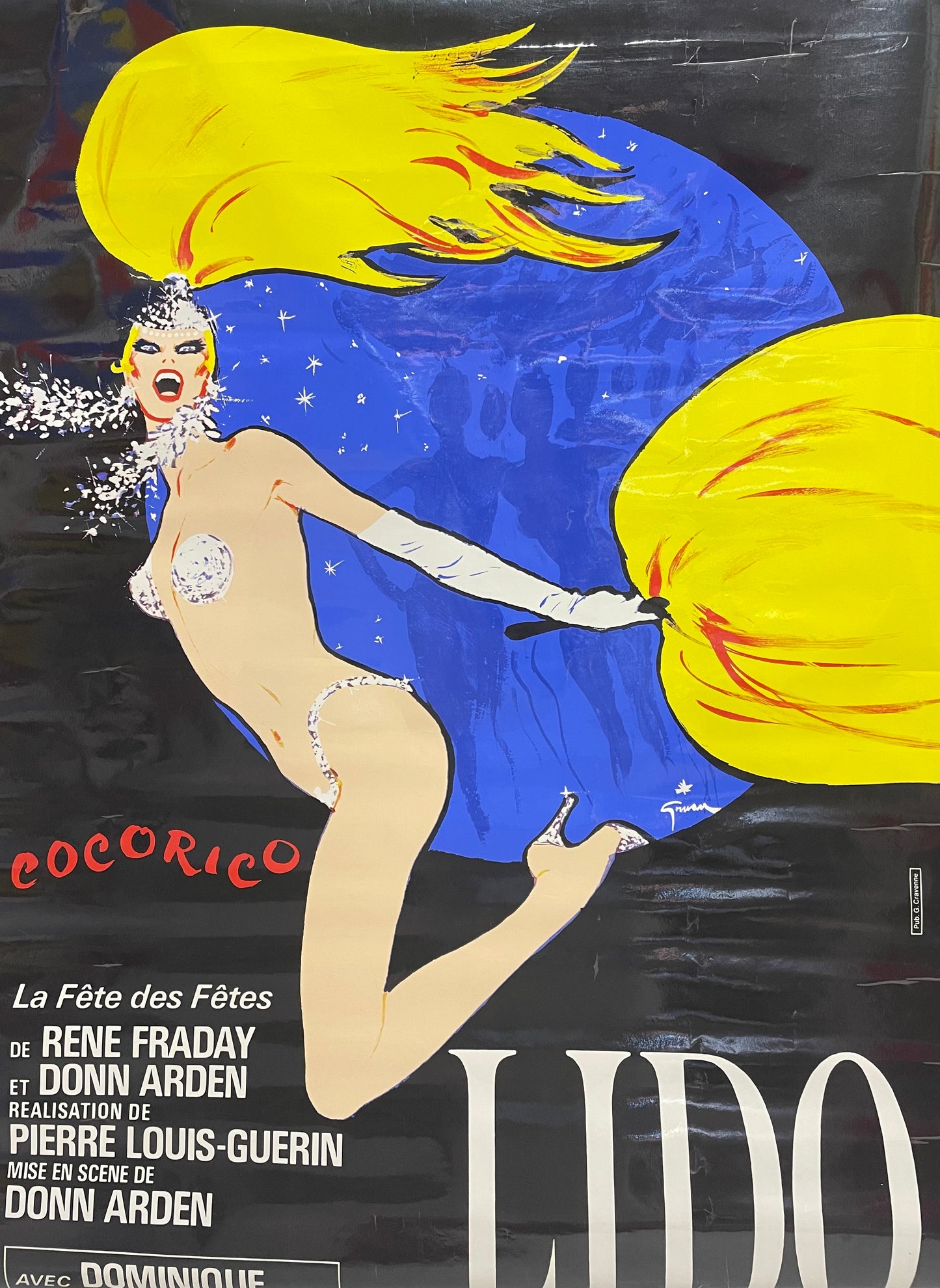 Lido Paris Vintage Poster by Gruau