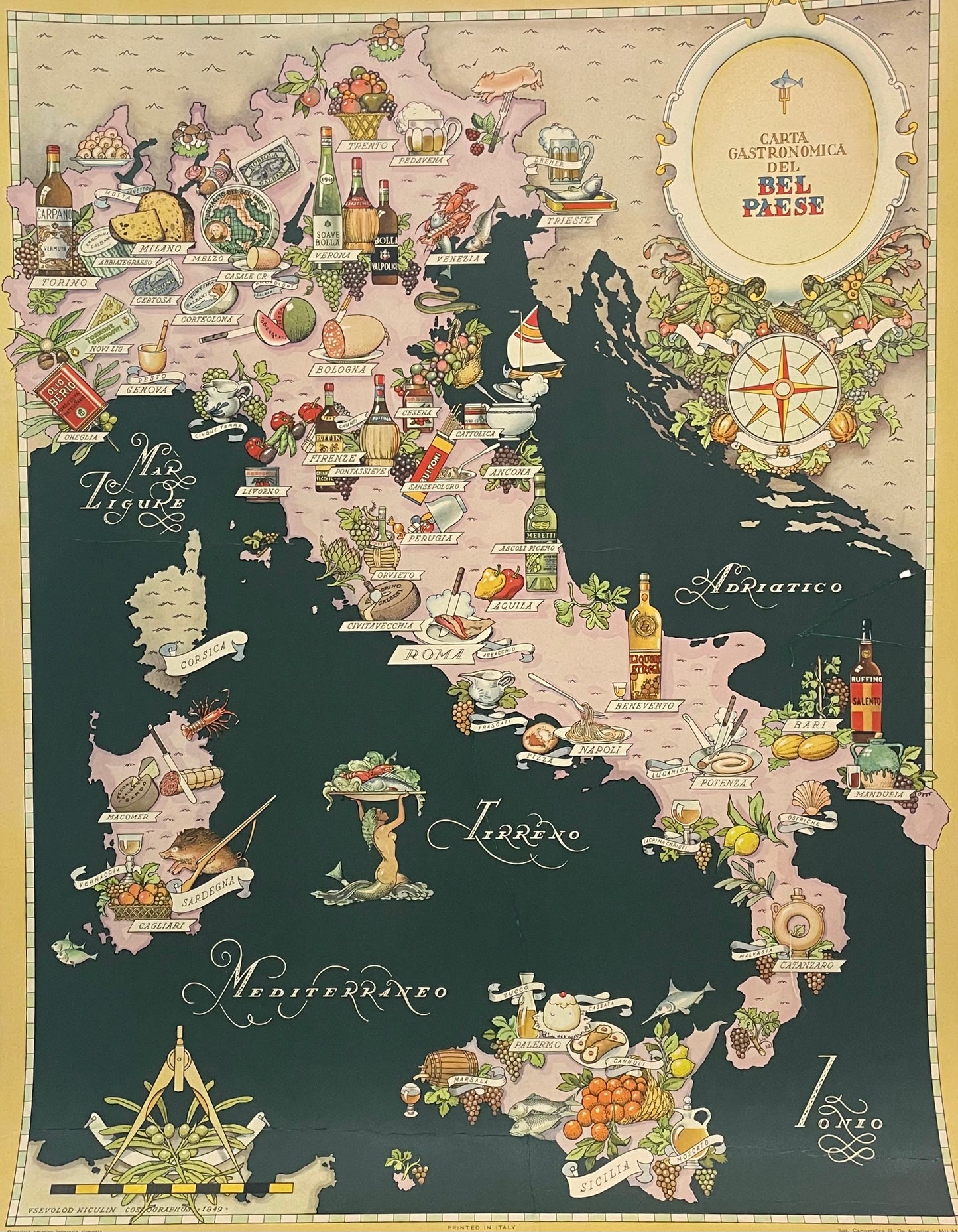 Carta Gastronomica del bel Paese