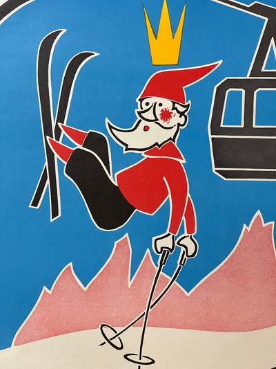 Moena Dolomiti Ski Poster by Leoui