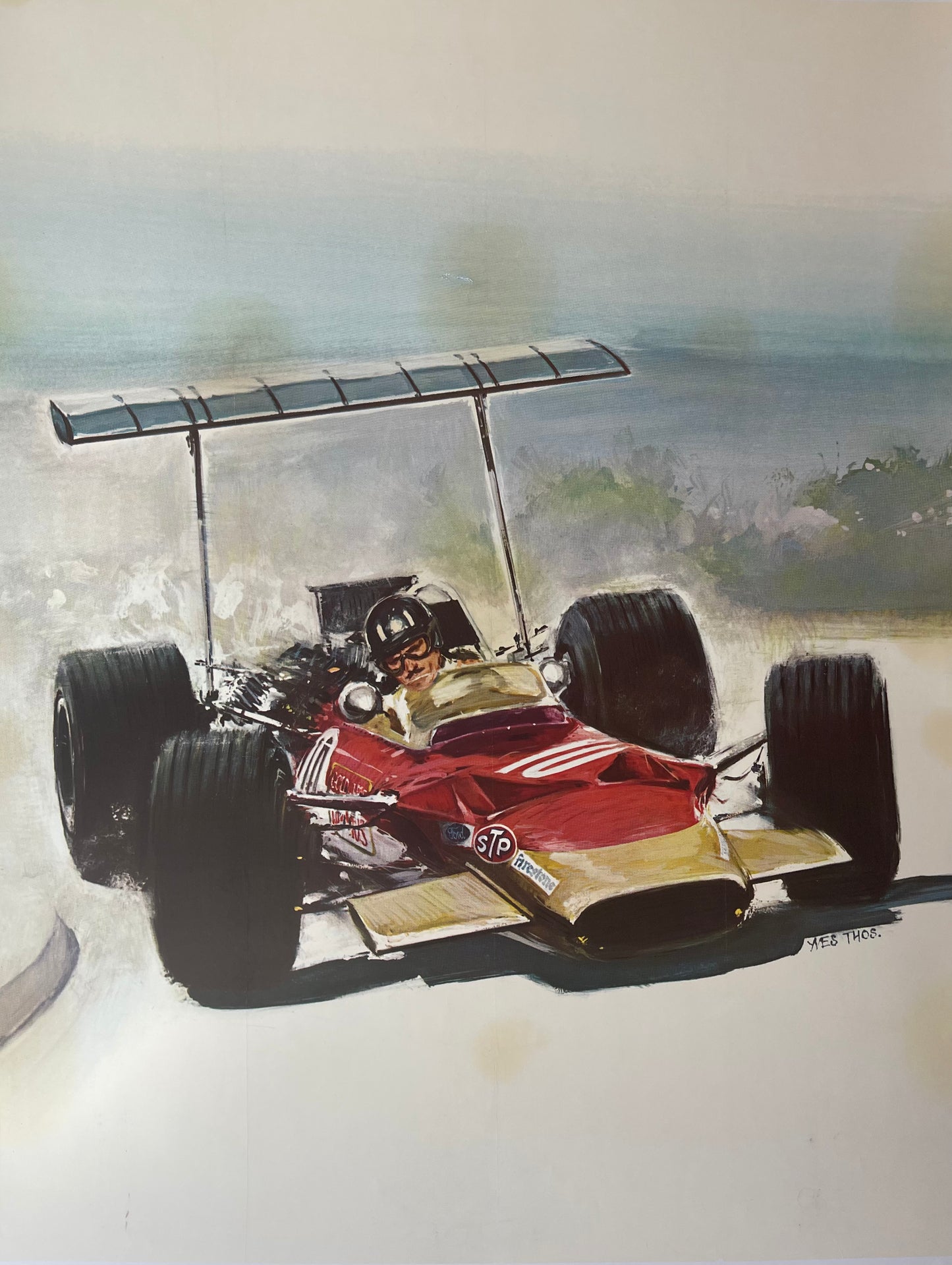 Lotus 49 Formula One Racing Car Graham Hill F1 by Yves Thos