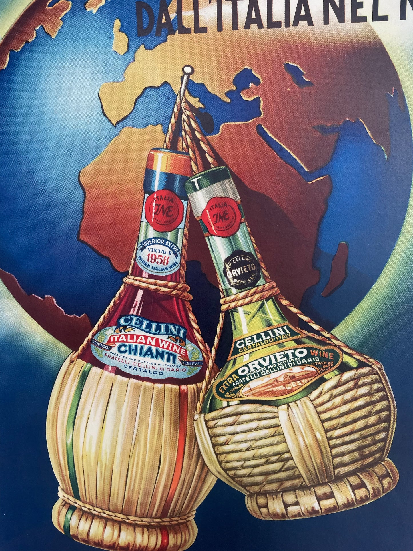 Vini Tipici Cellini Wine Advertisement Poster