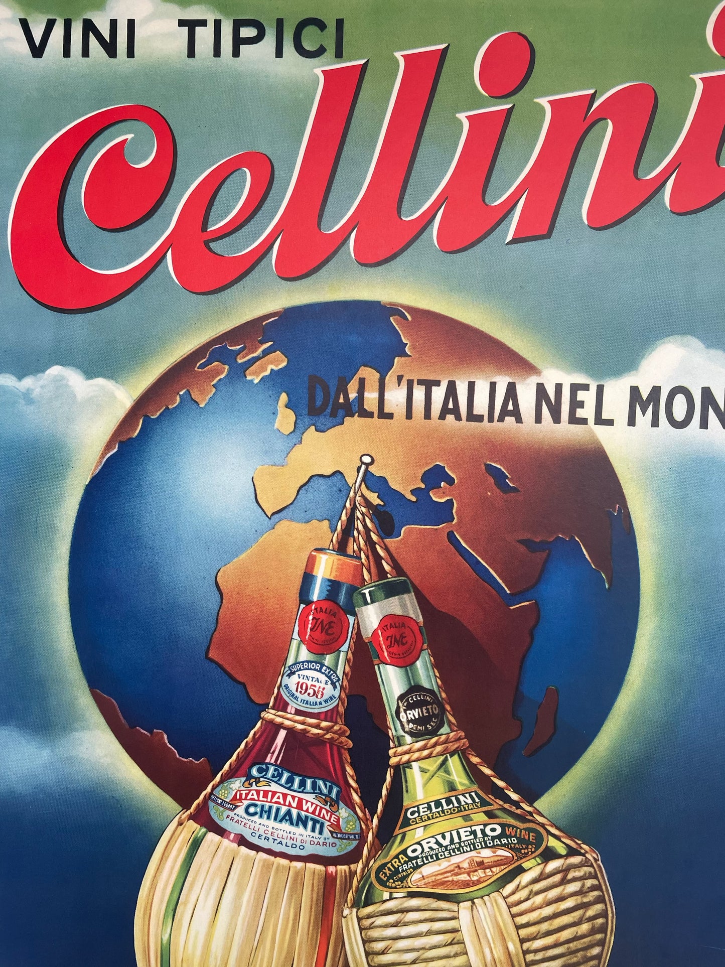 Vini Tipici Cellini Wine Advertisement Poster