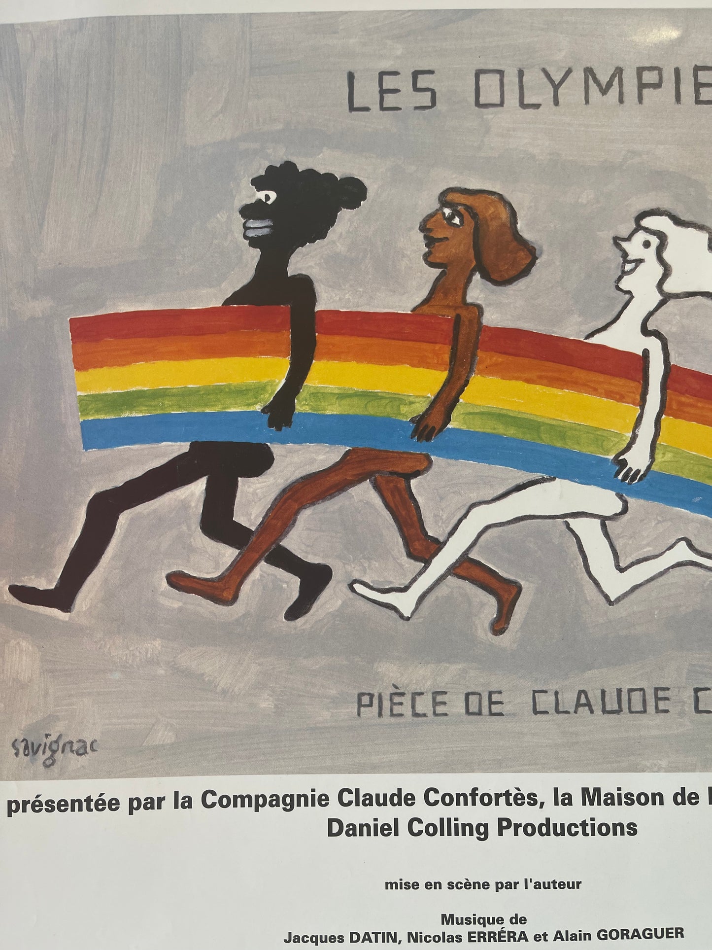 Les Olympiennes Exhibition Poster by Savignac