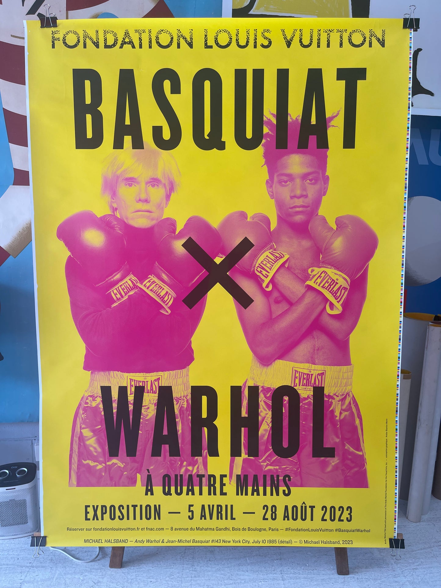 Basquiat x Warhol Exhibition Poster