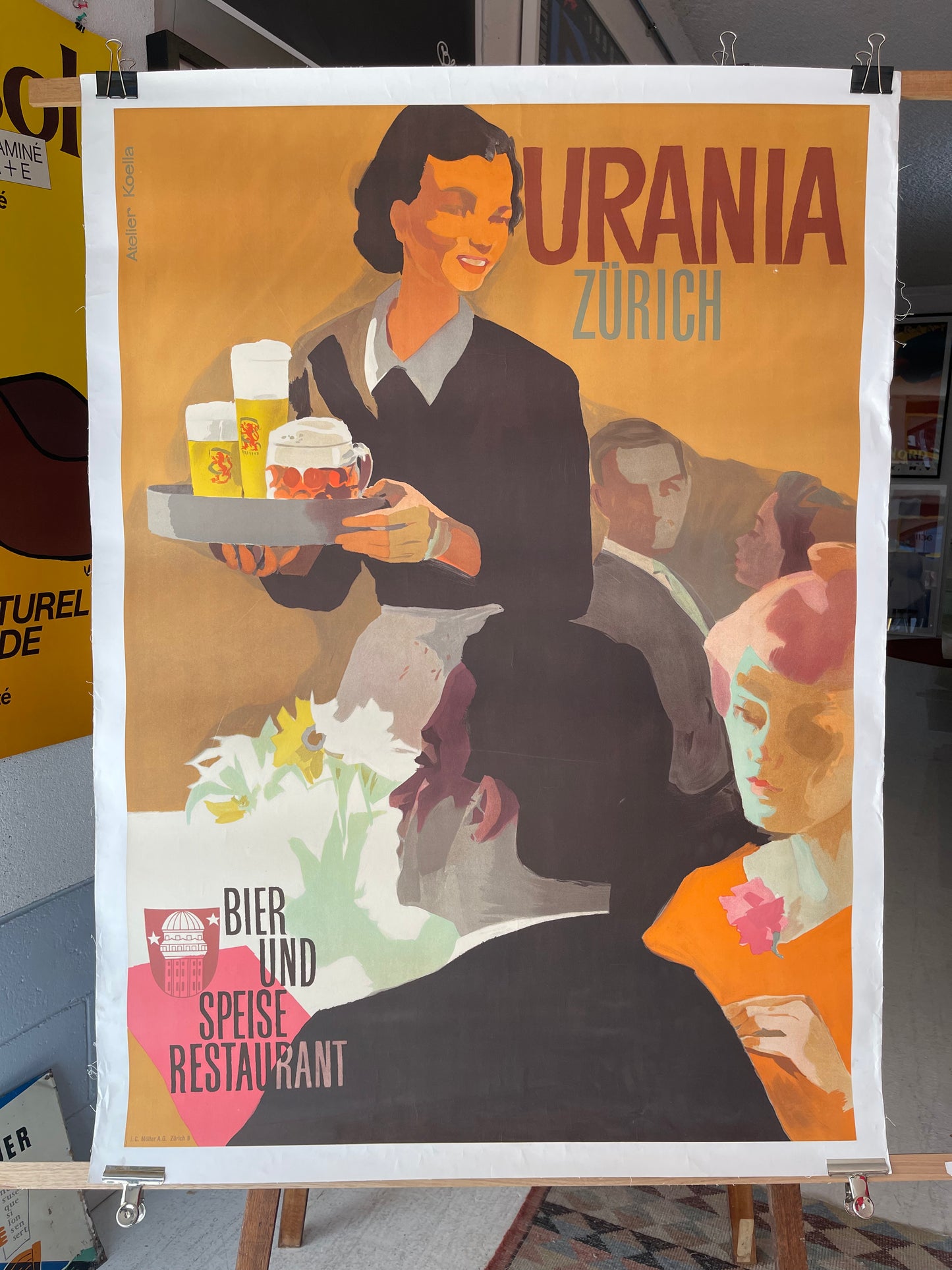 Urania Zurich Restaurant Poster
