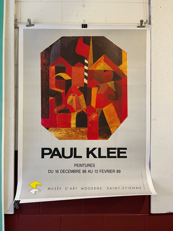 Paul Klee Peintures Musée Saint-Étienne 1988 - Poster - Vintage