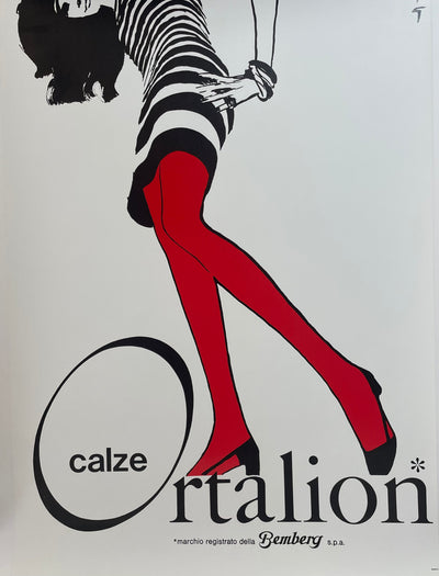 Calze Ortalion by René Gruau