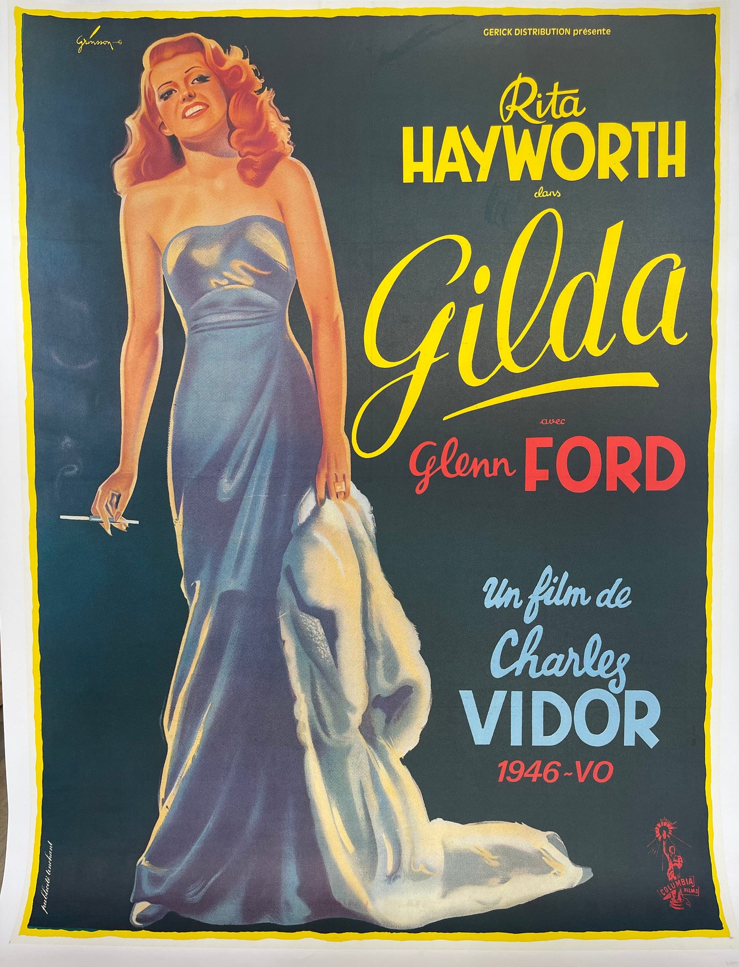 "Rita Hayworth in Gilda" Film Poster