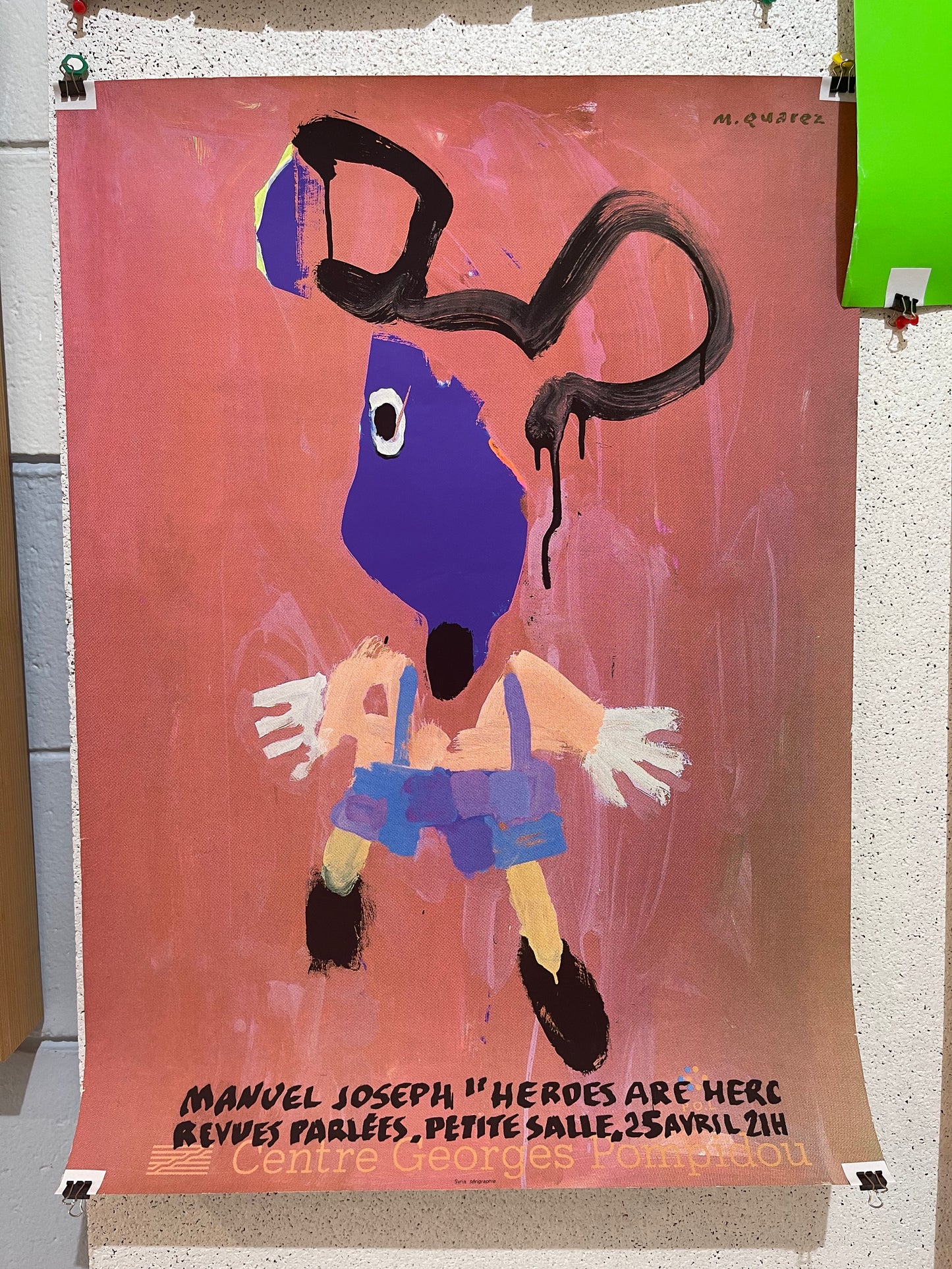 Manuel Joseph "Heroes" Exhibition Poster by Quarez