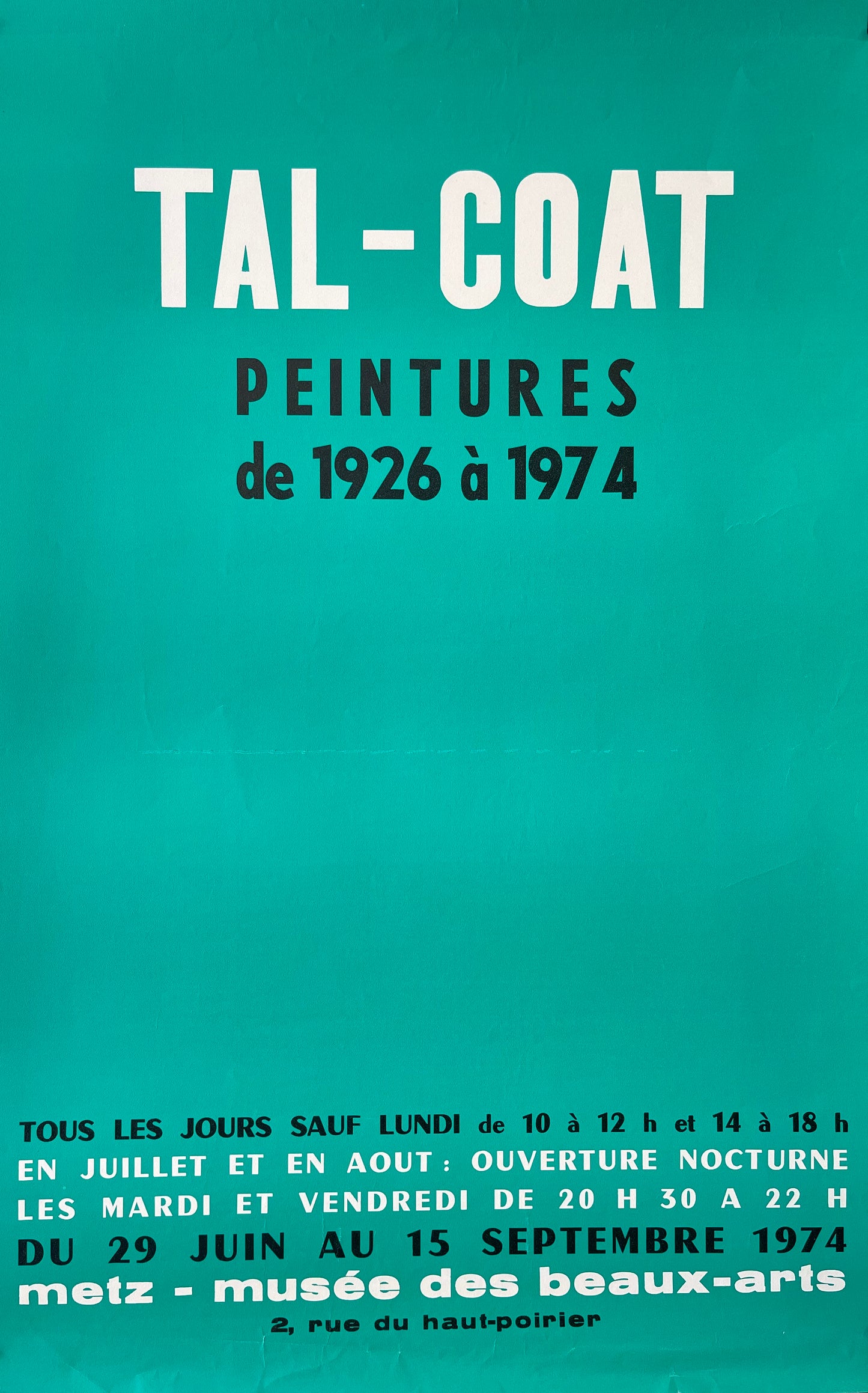 Tal-Coat Peintures Vintage Poster