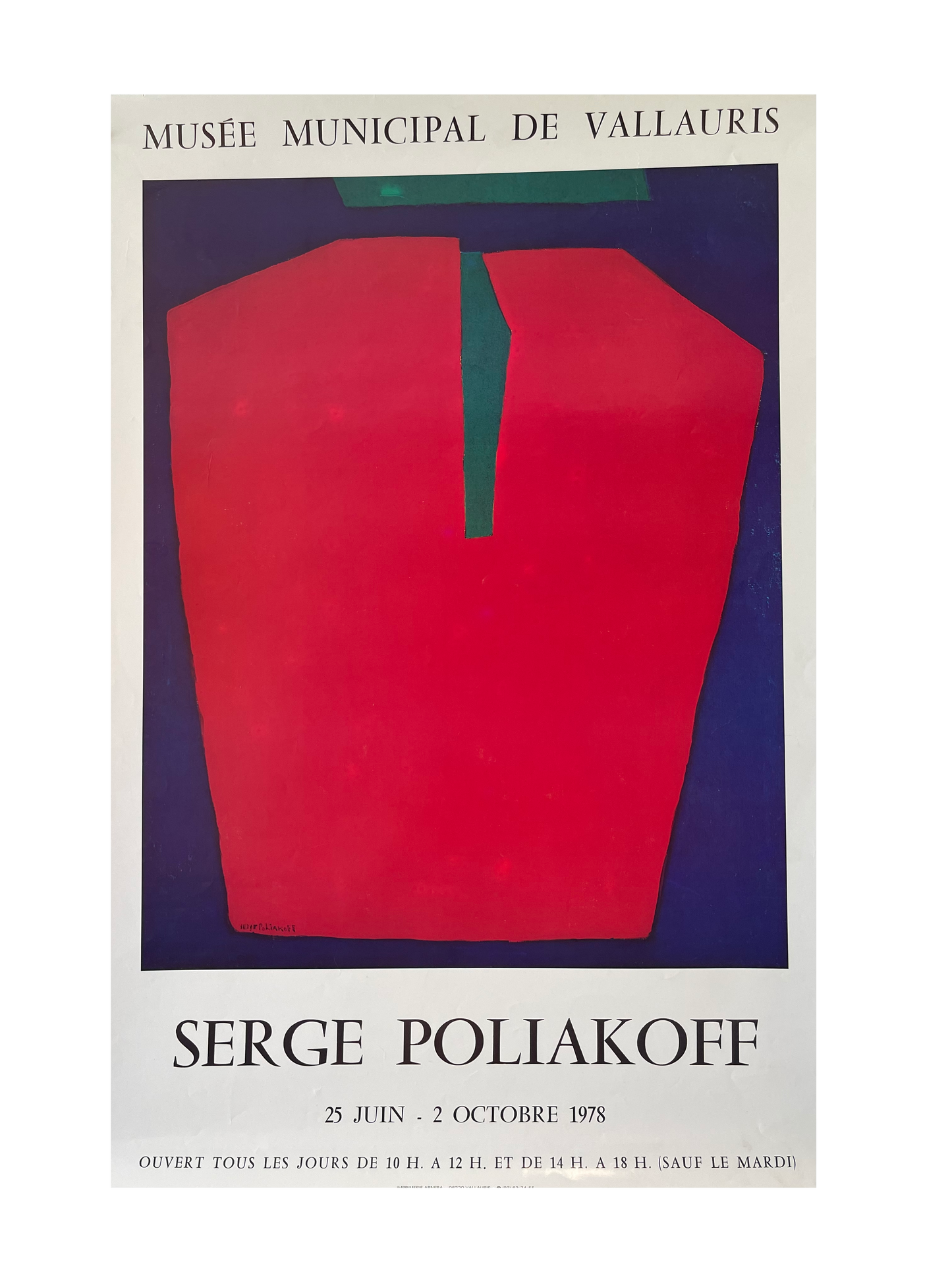 Serge Poliakoff Exhibition Poster