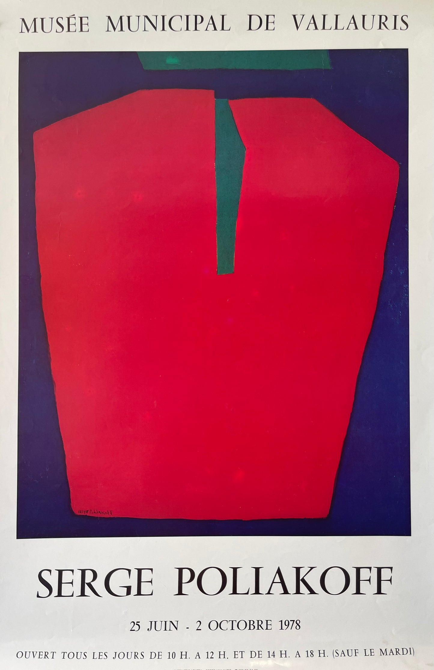 Serge Poliakoff Exhibition Poster
