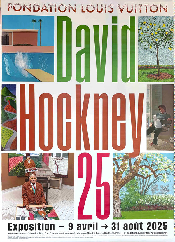 Louis Vuitton 展 ポスター + デビットホックニー ポスター David Hockney Fondation Louis Vuitton 2025 - Original Poster