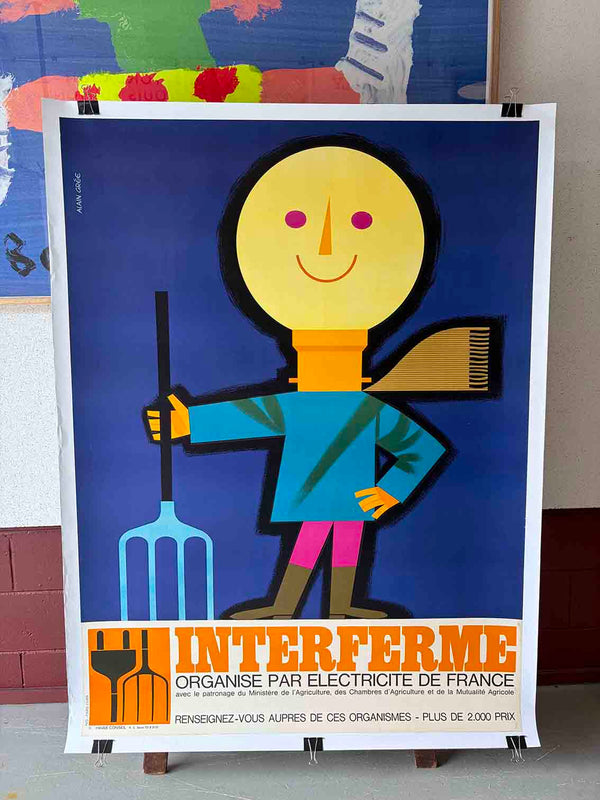 Alain Grée INTERFERME advertising poster for Électricité de France