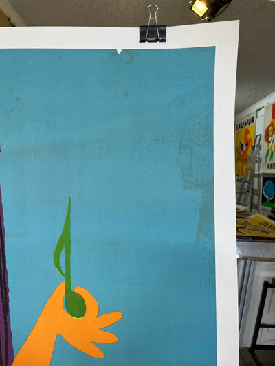 Teppaz Blue Record Girl by Alain Gauthier