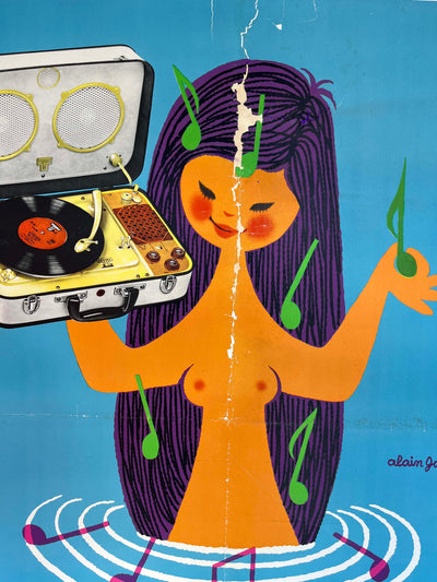 Teppaz Blue Record Girl by Alain Gauthier