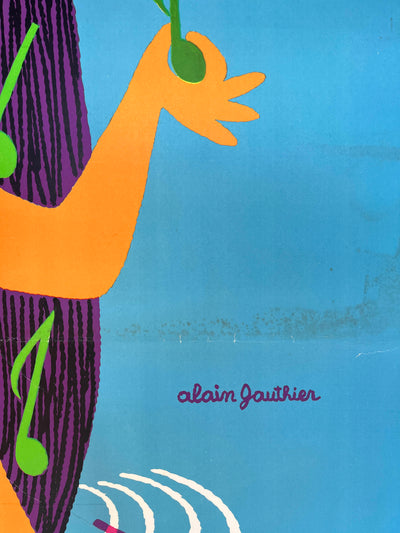 Teppaz Blue Record Girl by Alain Gauthier