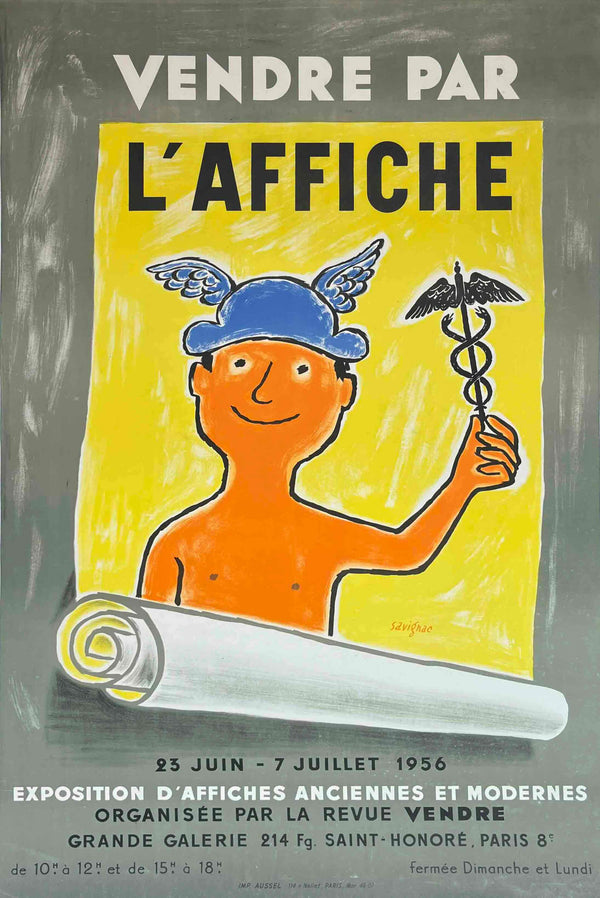 SAVIGNAC BAL DES AFFICHES 1986年 トルーヴィル Savignac - Vendre par l'Affiche - Vintage Poster - Vintage Posters