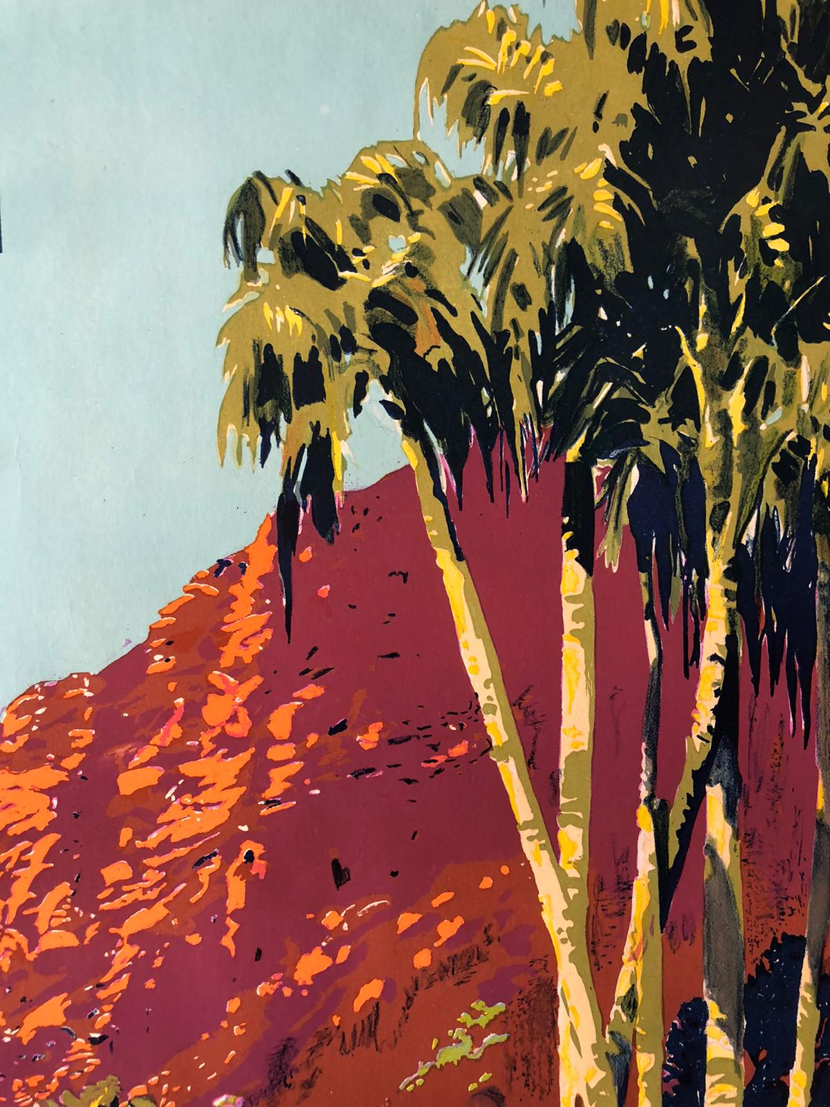 "Winter in Central Australia" Railway Advertisement by James Northfield
