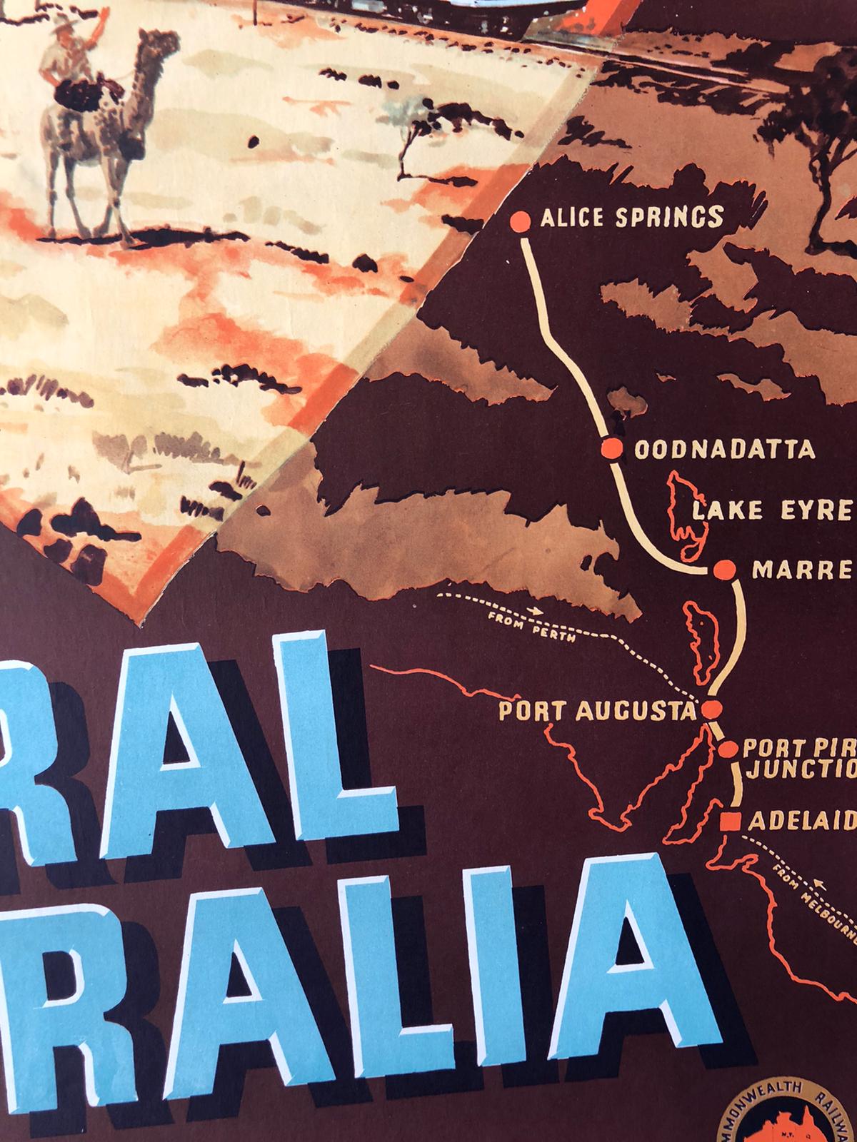 Winter Holidays By Rail To Central Australia by Percy Trompf