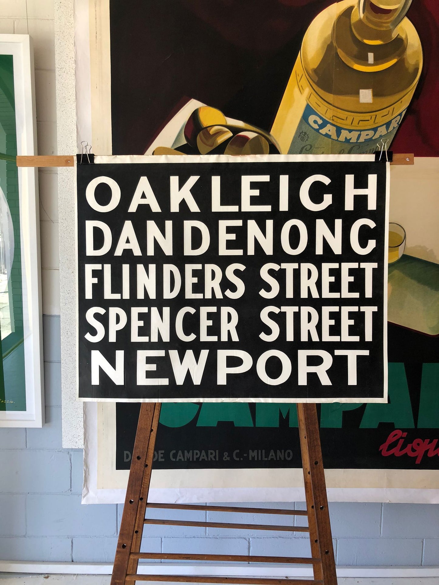 Oakleigh, Dandenong, Flinders st, Spencer st & Newport Station Sign