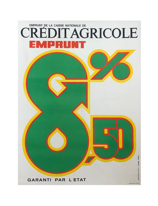 Agricultural Credit Advertisement Poster by Michel Adam