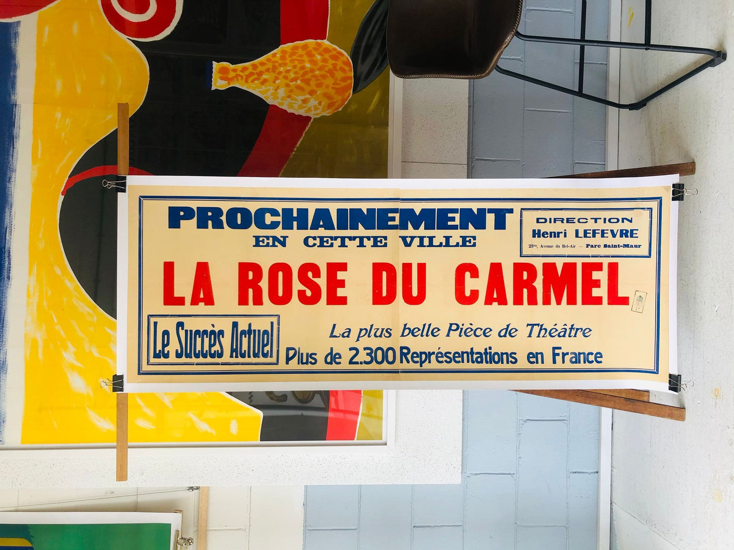 La Rose Du Carmel Theatre Bus Poster