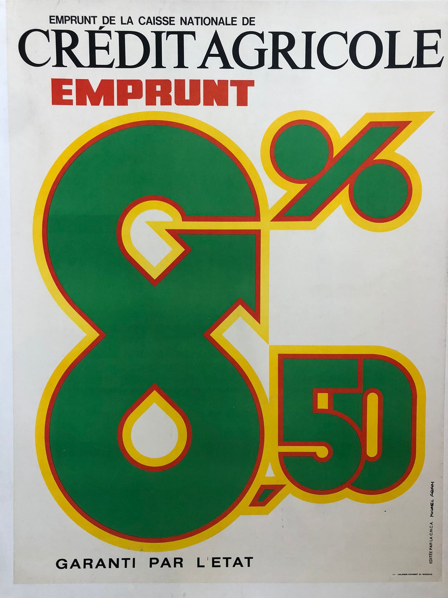 Agricultural Credit Advertisement Poster by Michel Adam