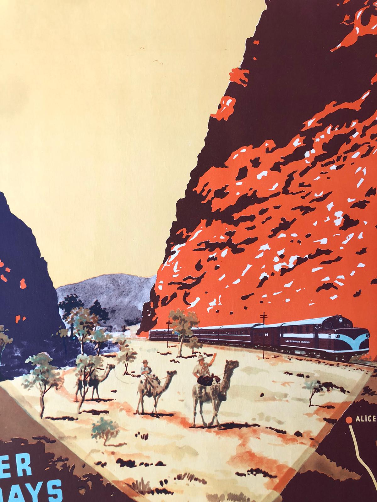 Winter Holidays By Rail To Central Australia by Percy Trompf