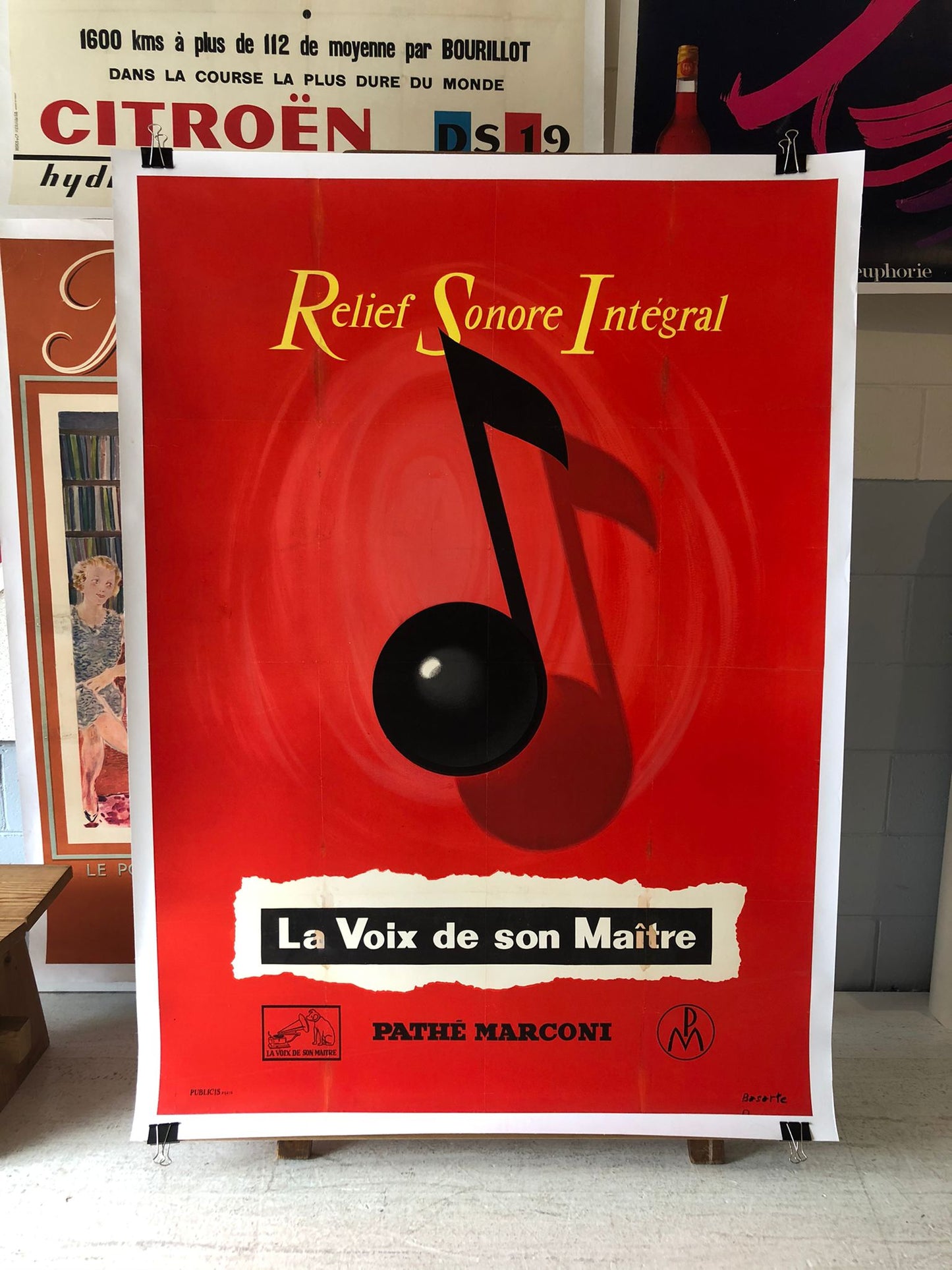 Pathe Marconi Advertisement by Basarte