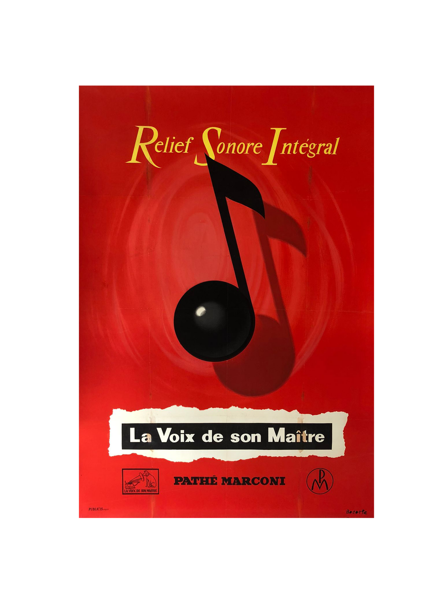 Pathe Marconi Advertisement by Basarte