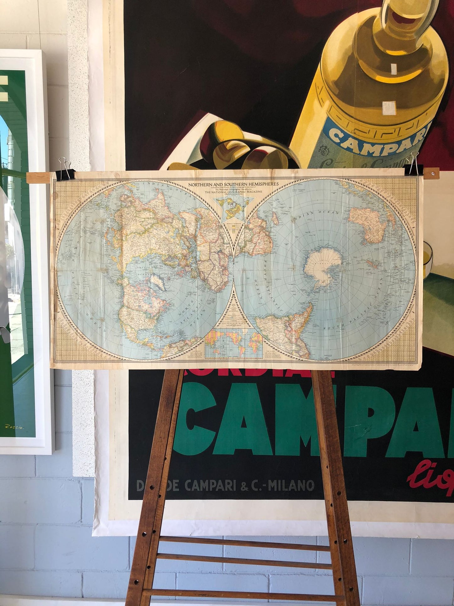 Original Northern and Southern Hemispheres Map