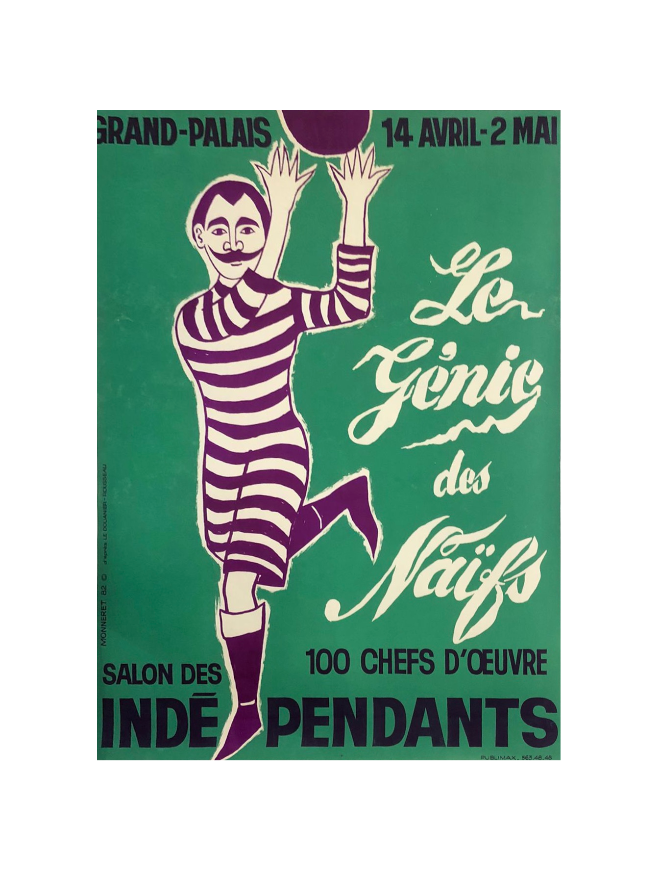 Le Genie des Naifs Football Poster
