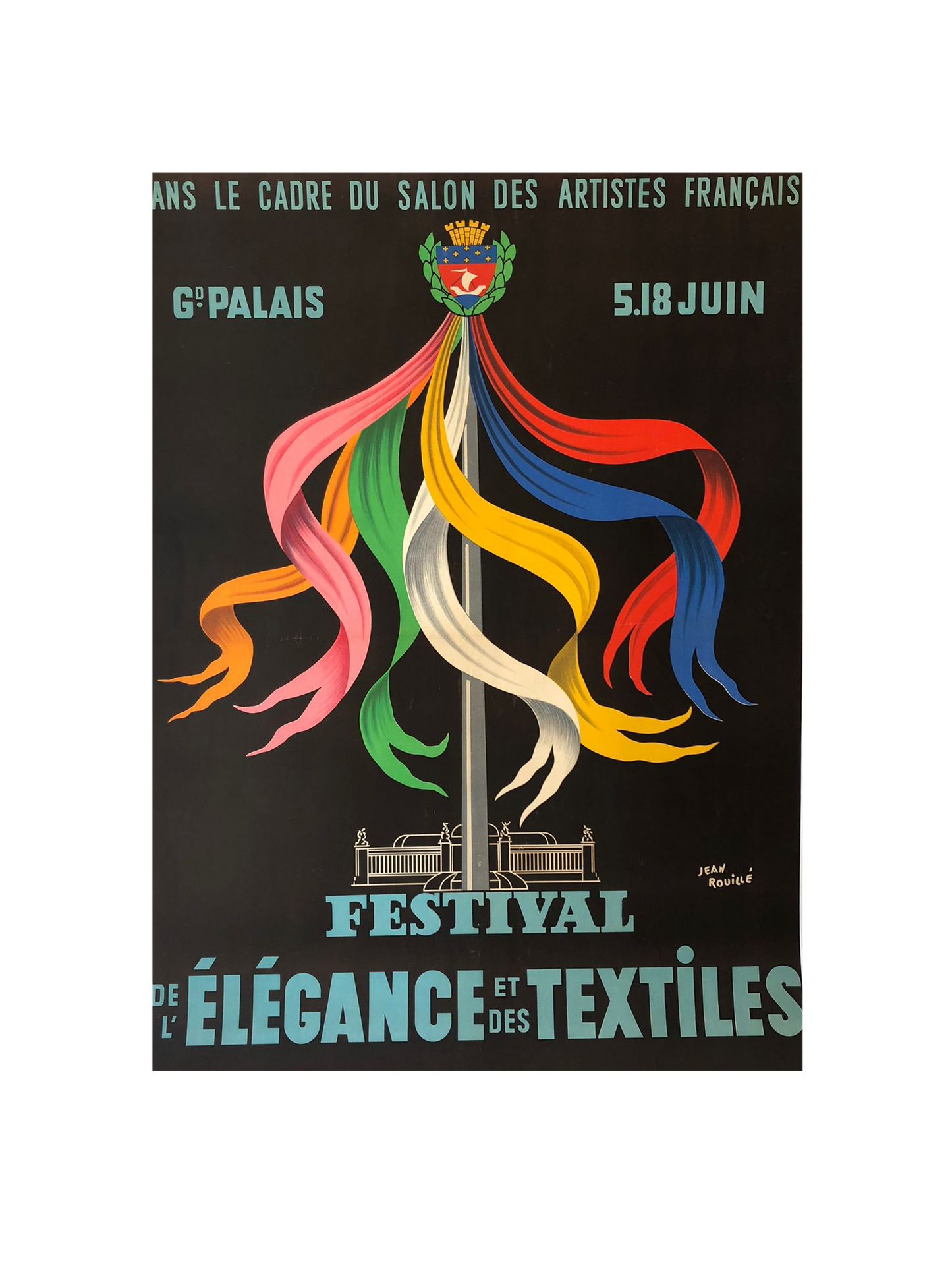 The Elegance of Textiles Festival Advertisement by Jean Rouille