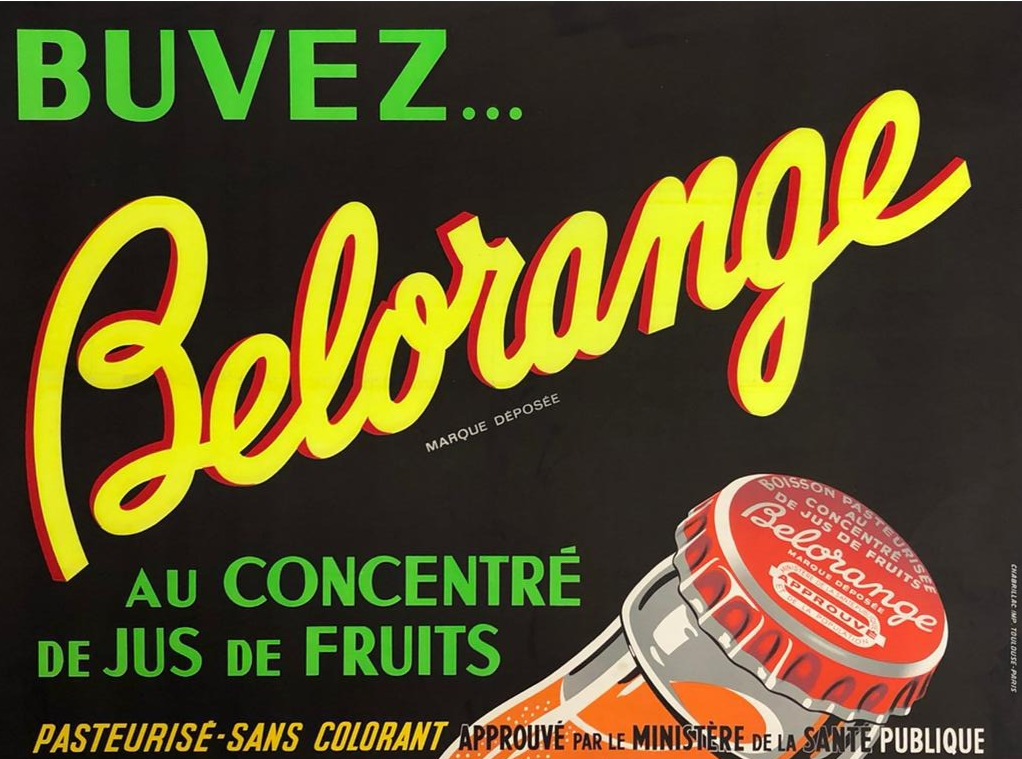 "Drink...Belorange" Soda Advertisement