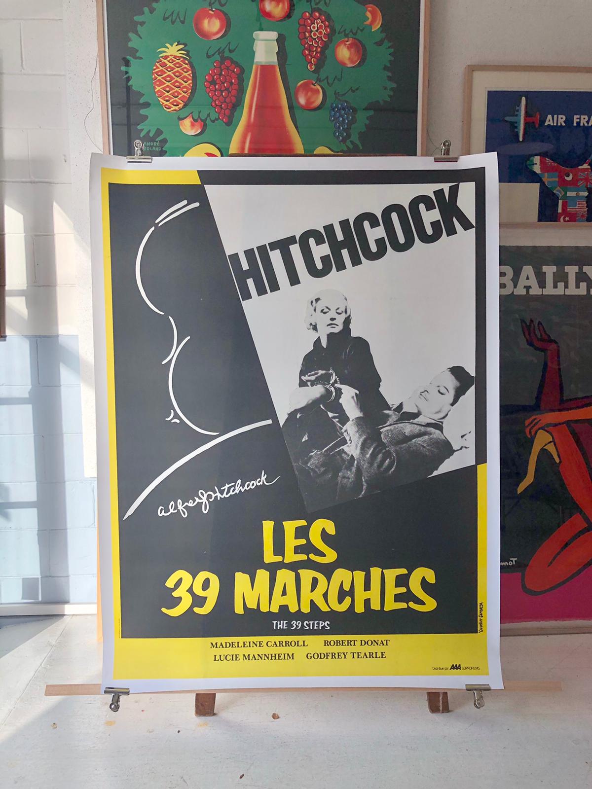 'The 39 Steps' Original Hitchcock Film Poster