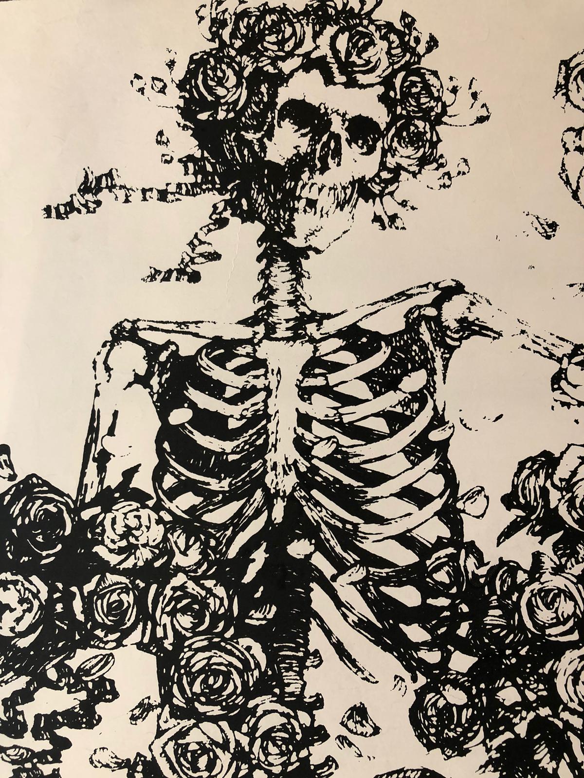 'Corporate Vampires Sucking Youth Dry' 1981 Budget Protest Lithograph
