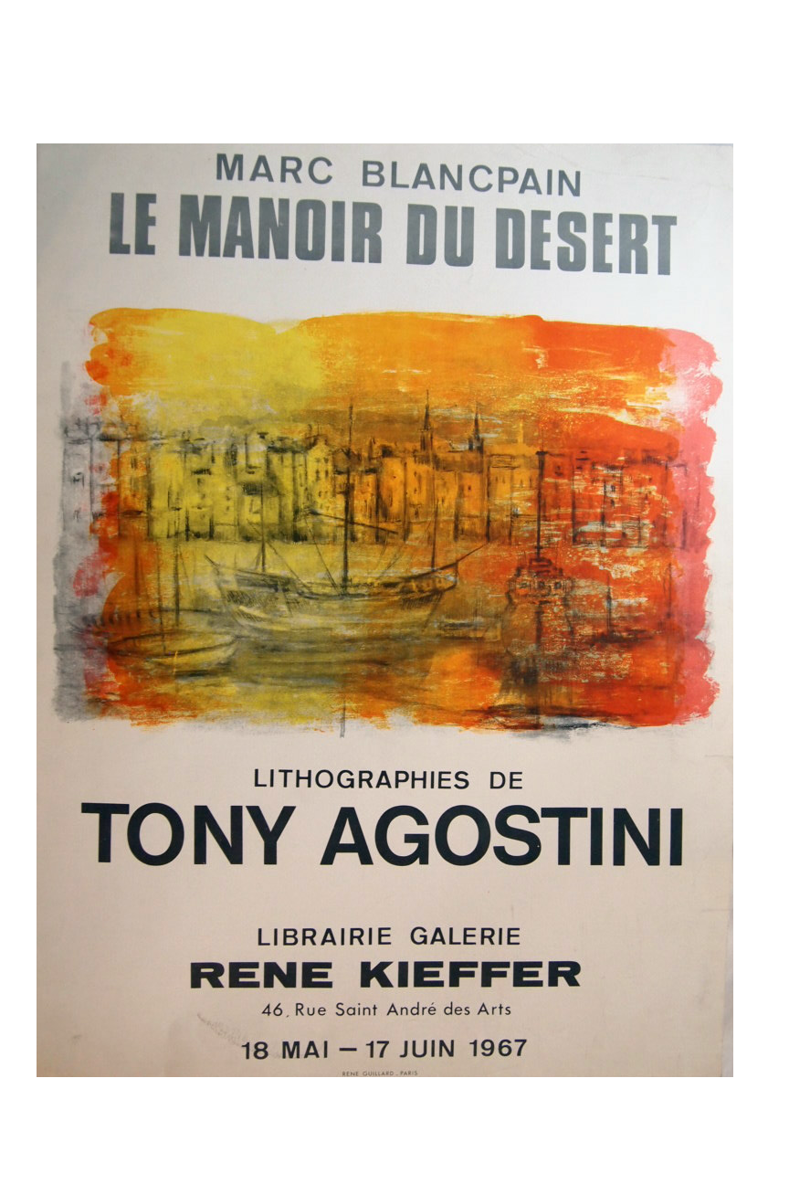 Tony Agostini Exhibition Poster