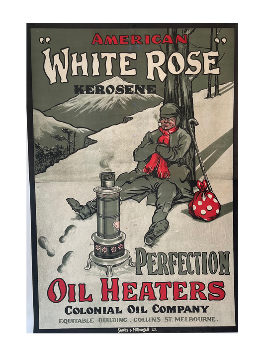 American 'White Rose' Kerosene Oil Heater Advert