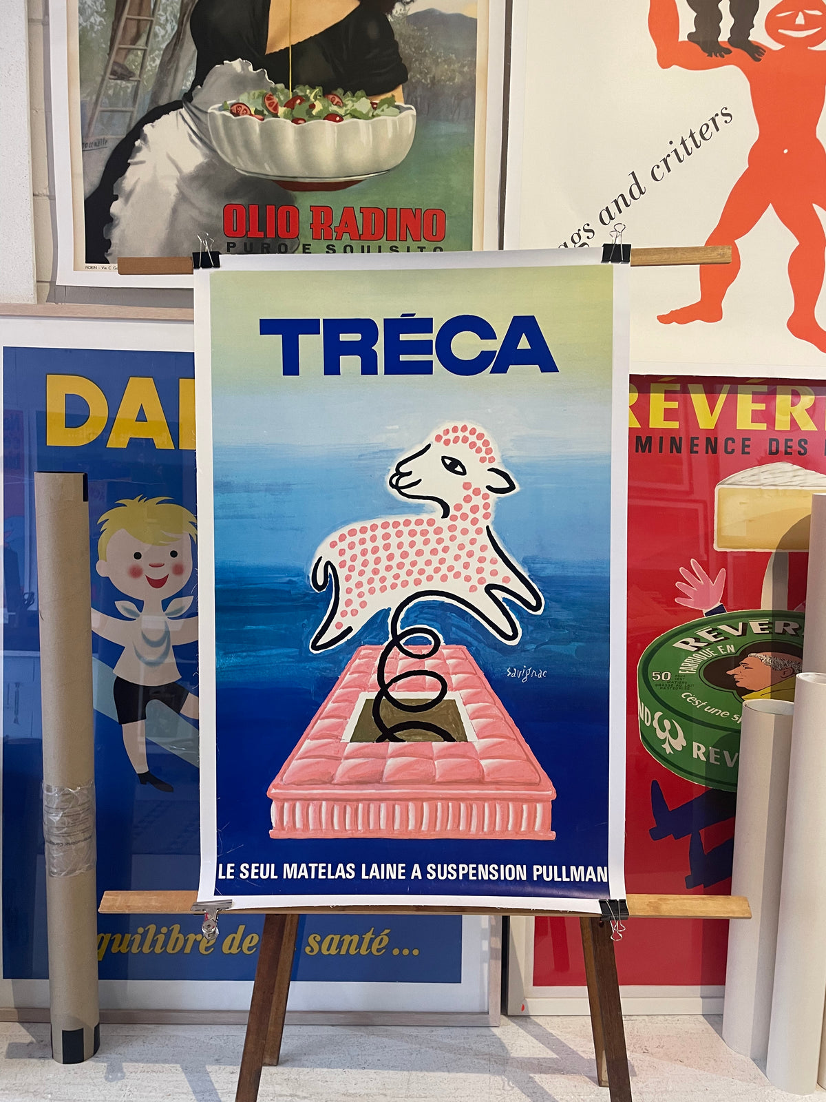 Treca Pullman Matress Advertisement by Raymond Savignac