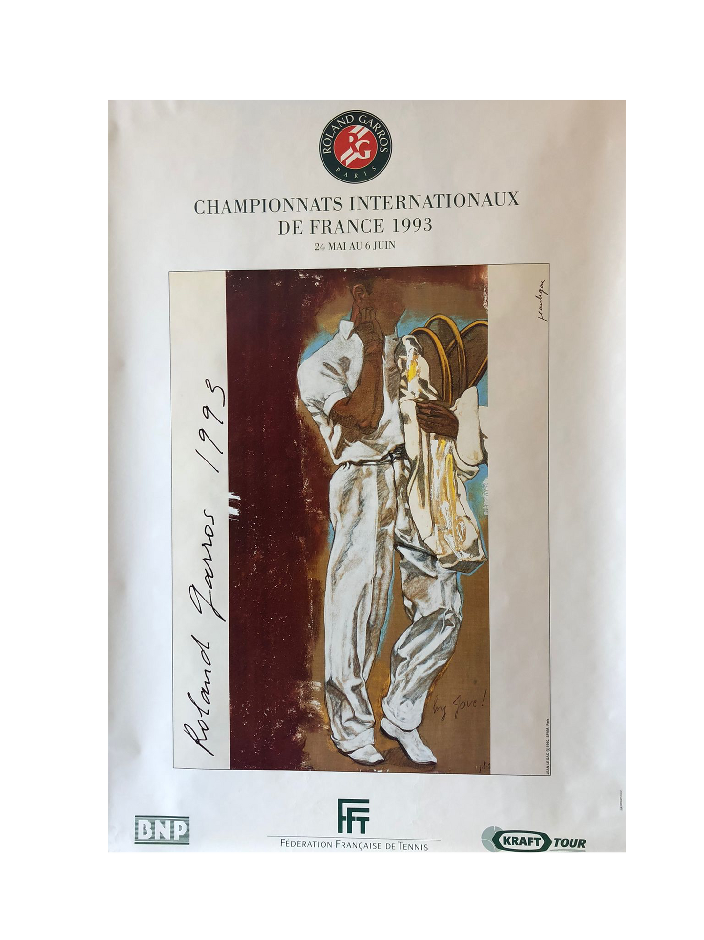 Roland Garros 1993 Championship Poster