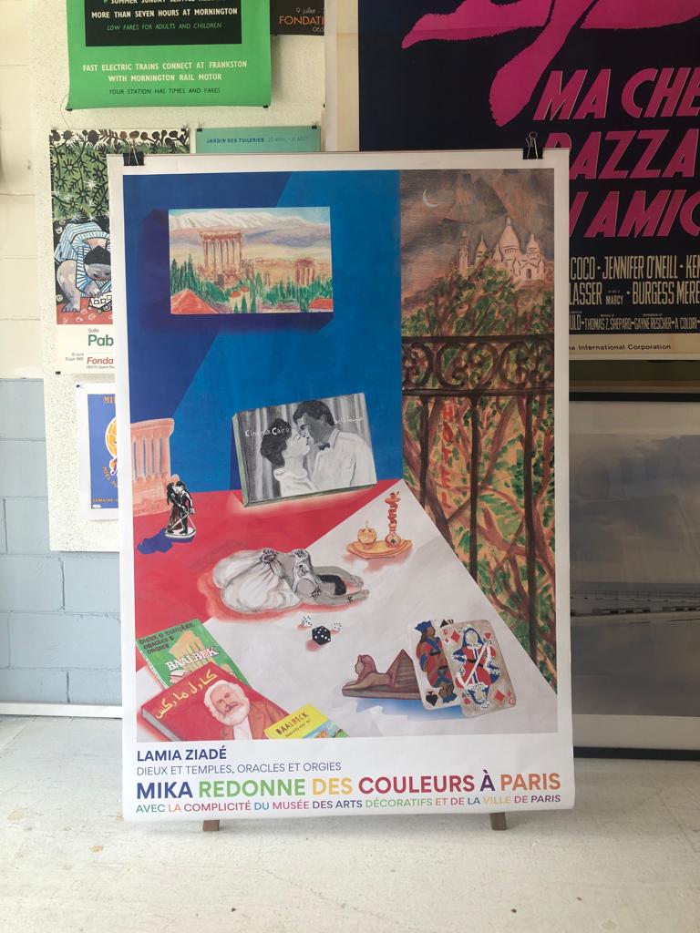 "The Colours of Paris" Mika Redonne Exhibition Poster