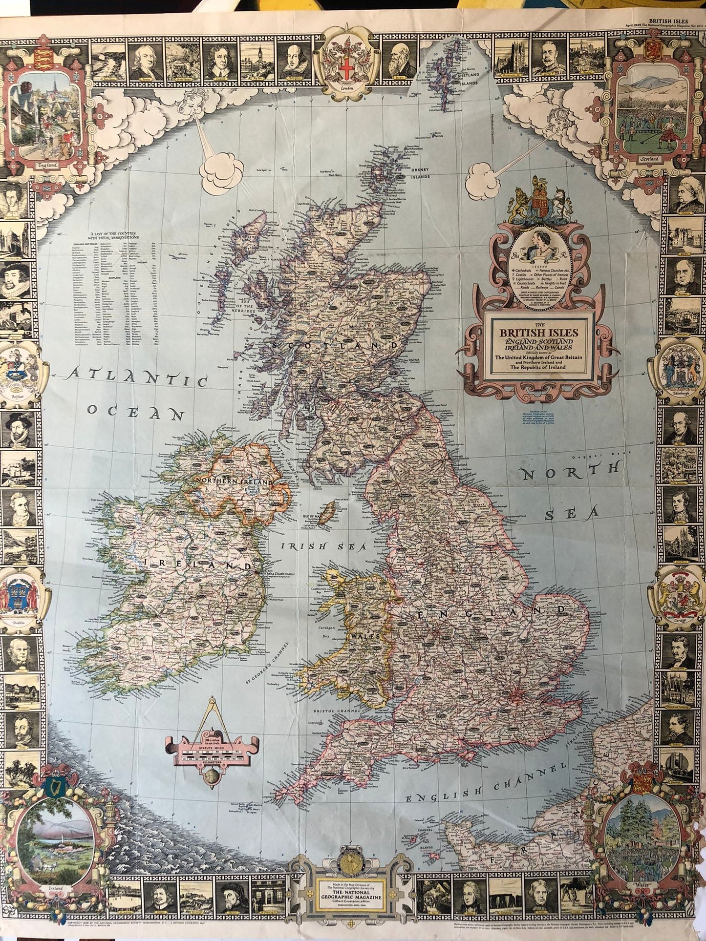 British Isles Map "1949