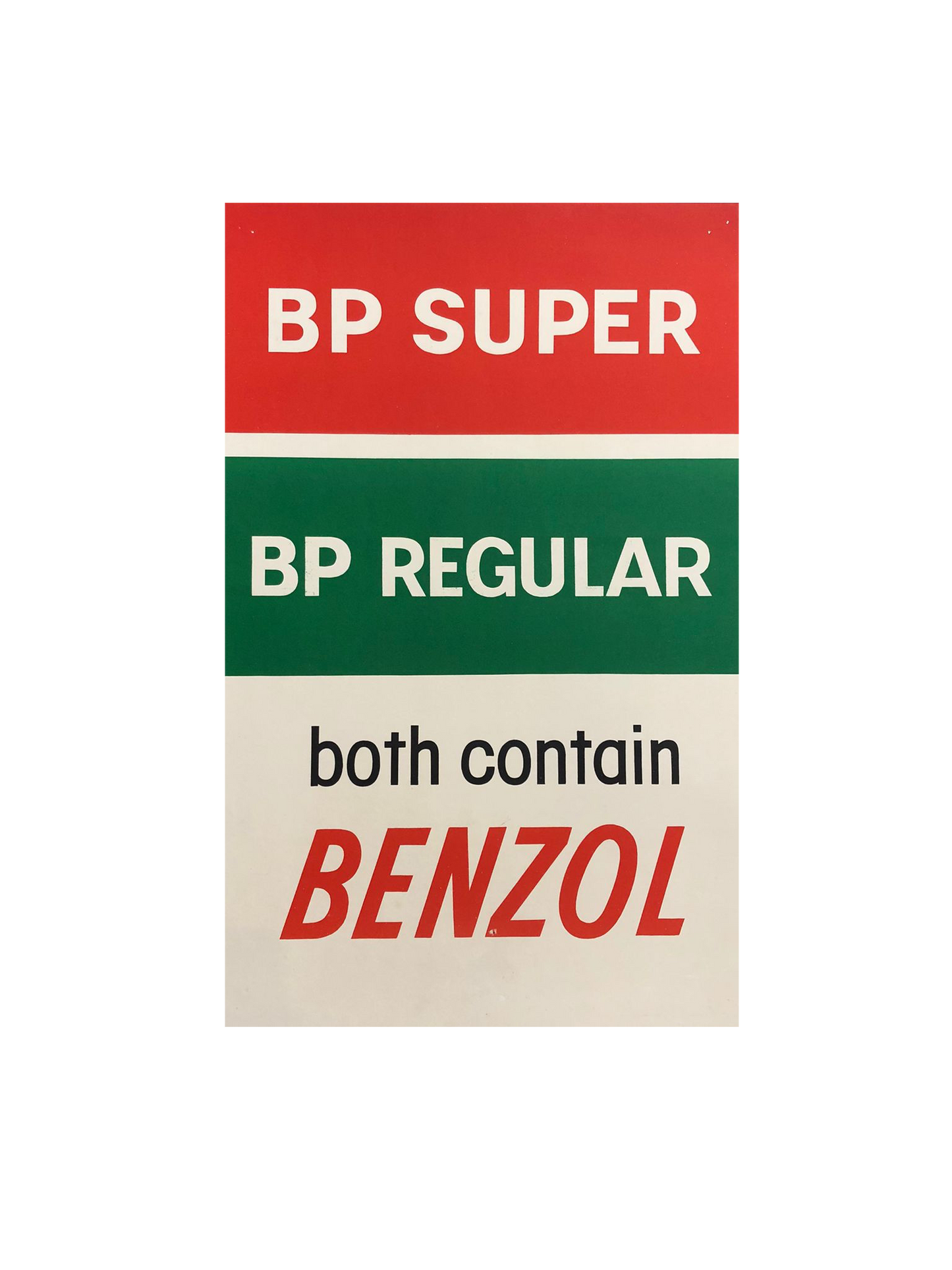 Benzol Advertisement