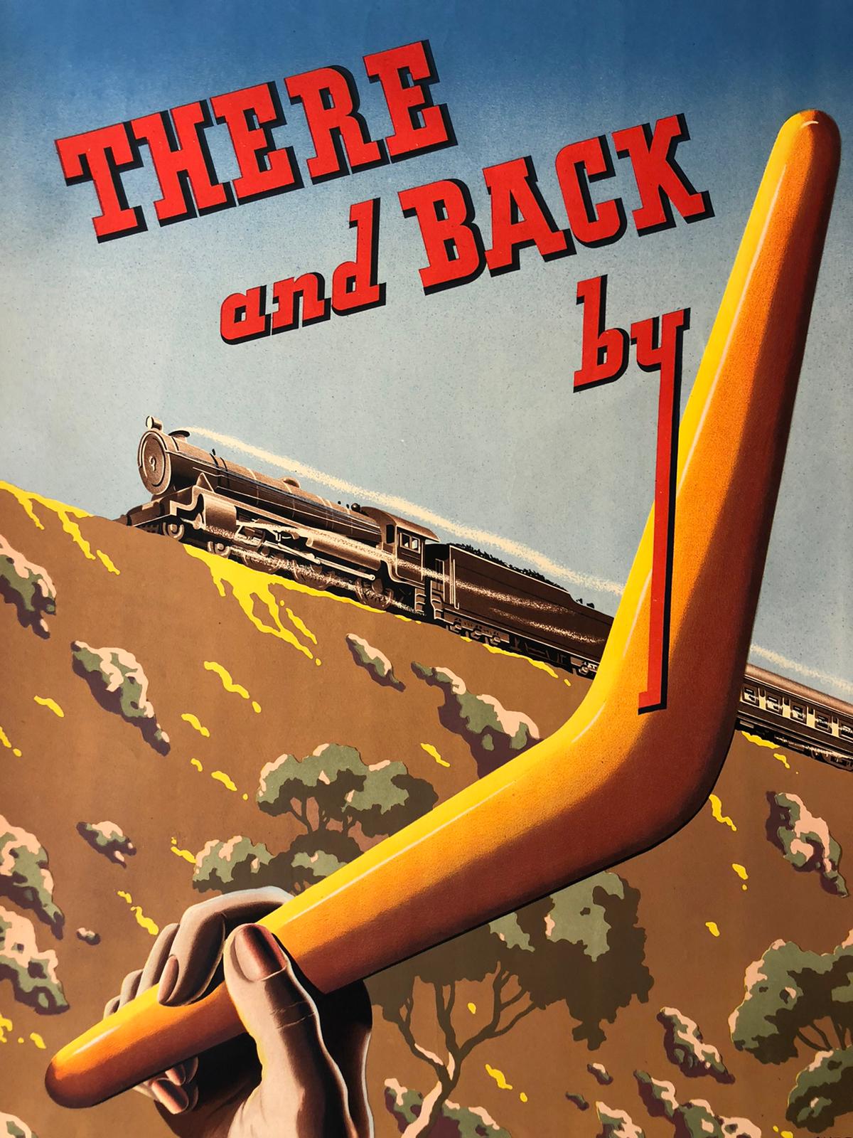 "There and Back by Trans-Australian Railway" Advertisement by Andrews