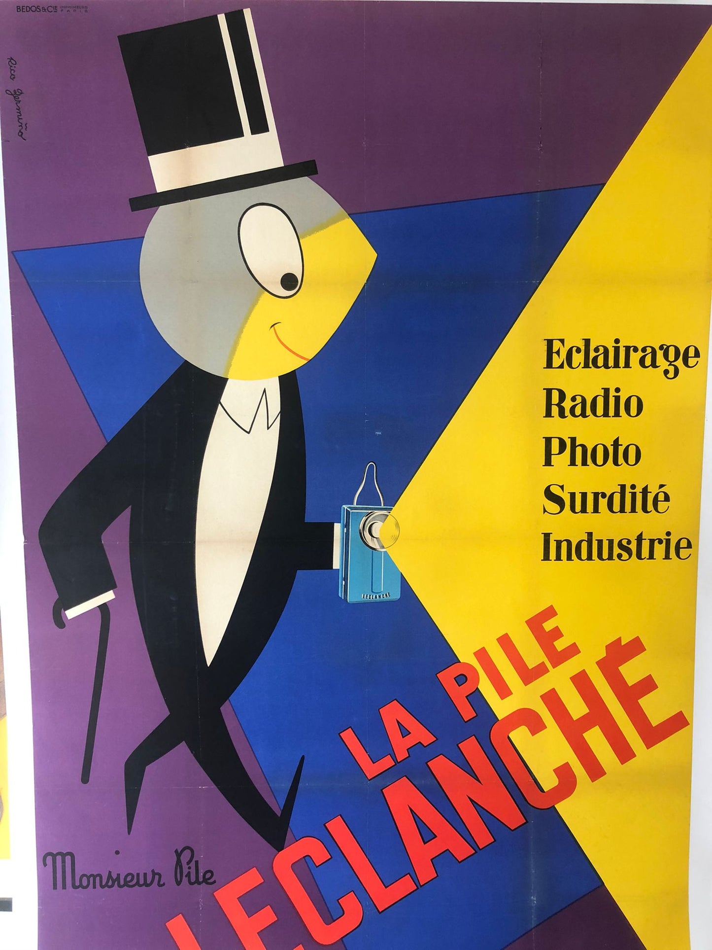 "La Pile Leclanche" Electric Battery Advertisement by Cotto