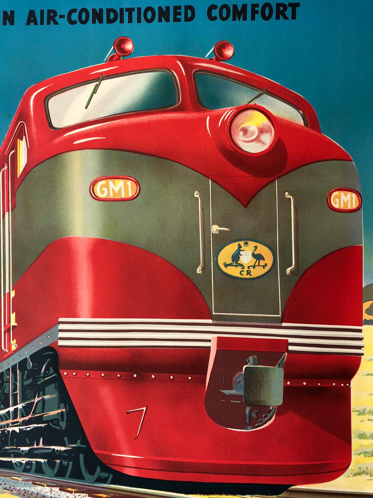 "To the West" Australian Railway Advertisement