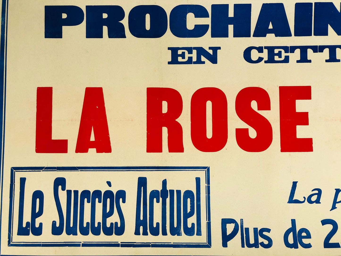 La Rose Du Carmel Theatre Bus Poster